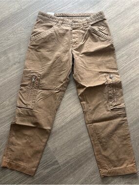 Men's vintage boss Hugo boss zipper cargo utility pants brown straight 48